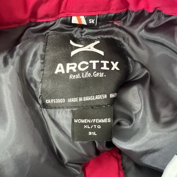 ARCTIX Snow Pant Women Size XL Red ZIP POCKETS Adjust Waist 5K FLAW - Picture 16 of 16